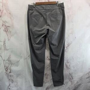 Hiverlay Pants Womens Large Gray Mid Rise Ankle Zip Golf Pro Straight Quick Dry